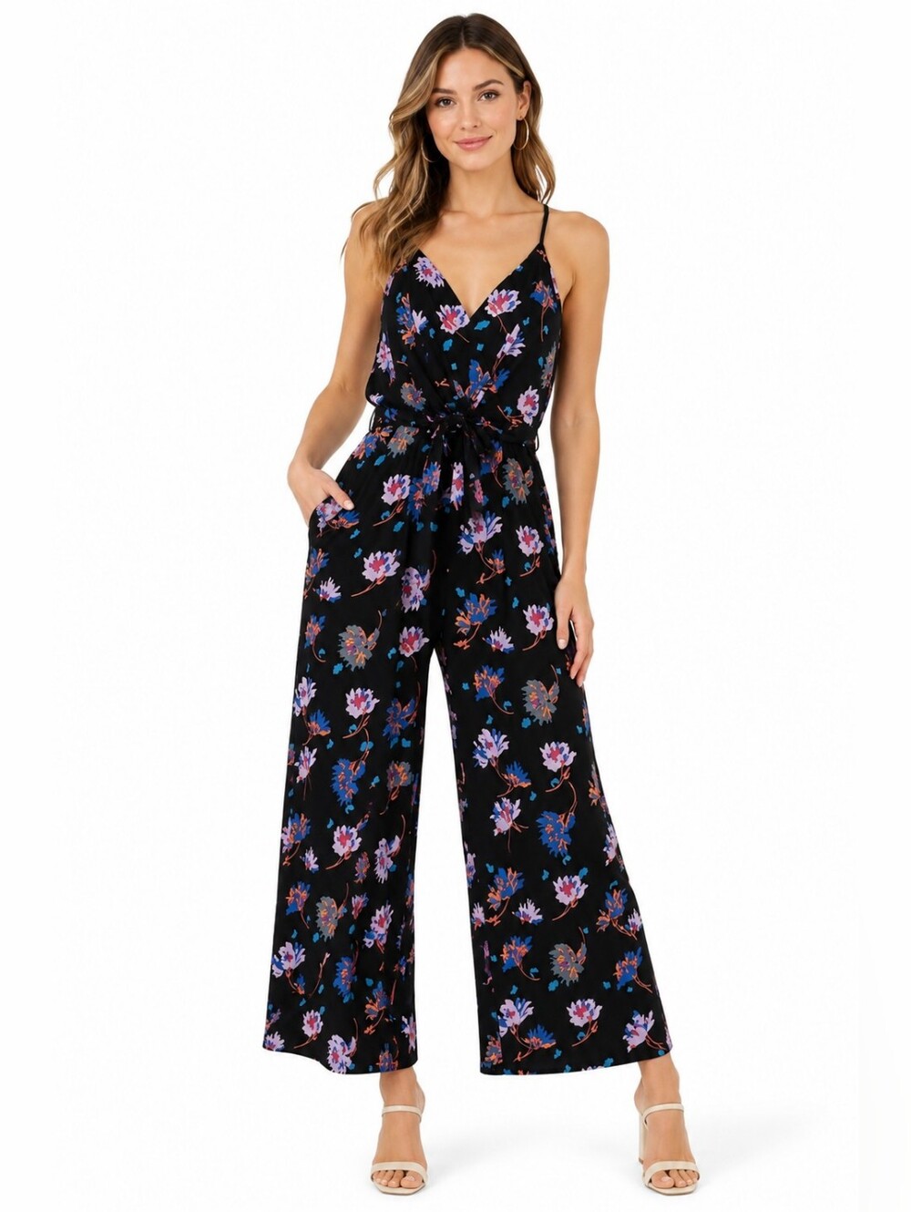 Anthropologie Moulinette Soeurs Women's Size S Black Floral Wide Leg